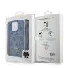 Guess GUHCP16LP4TDSCPB iPhone 16 Pro6.3 niebieski/blue hardcase Leather Metal Logo Strass Crossbody